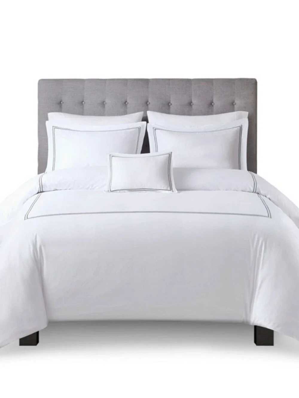 Madison Park Luxury Collection Embroidered 4-Pc. Duvet Cover Set, King/Cal K